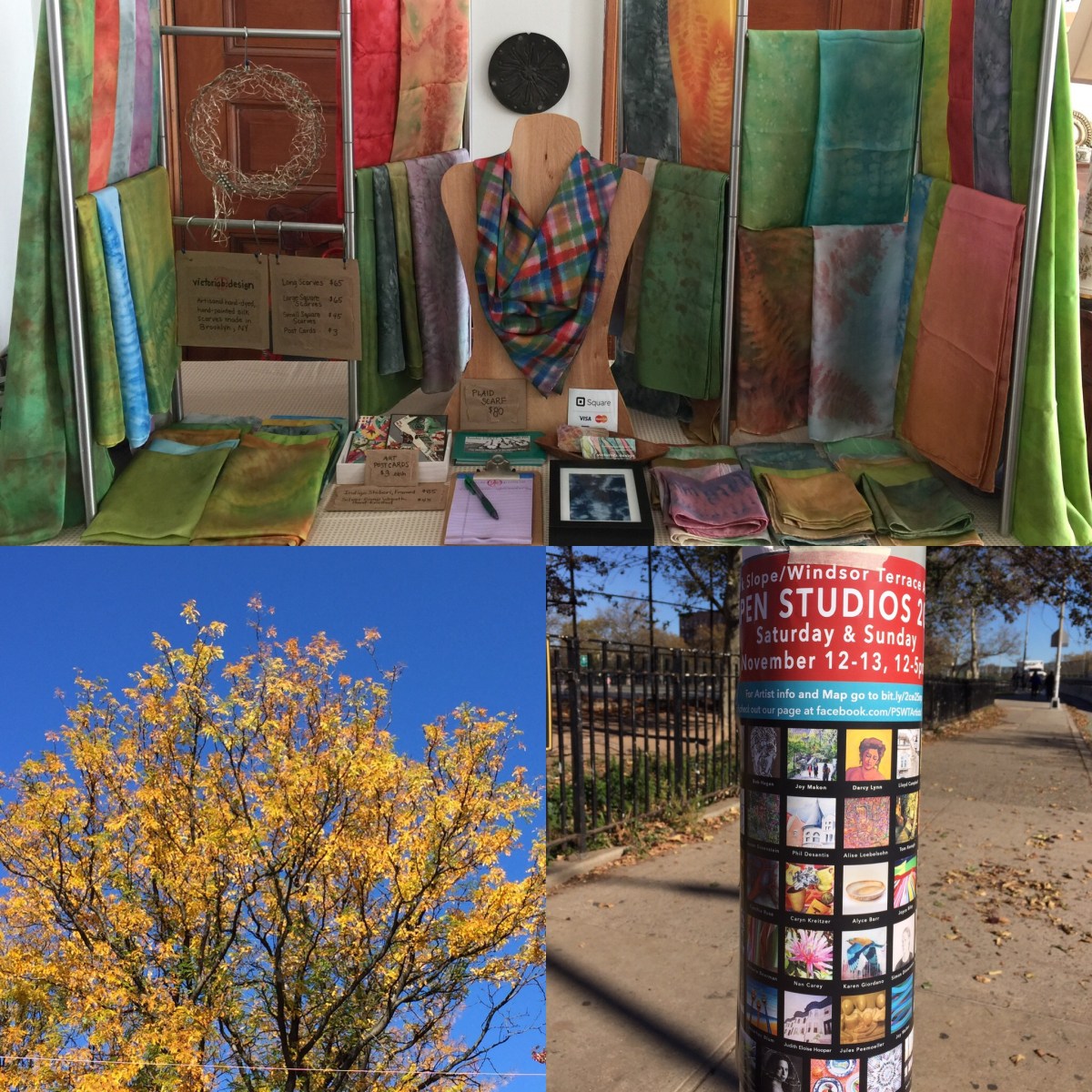 Brooklyn artist, victoriab:design, VictoriaBDesignShop, victoriabdesign, hand-painted silk scarves, hand-dyed silk scarf