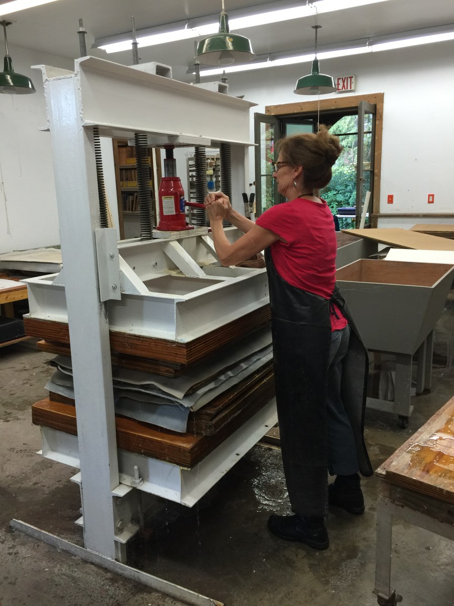 Brooklyn artist, handmade paper, Women's Studio Workshop