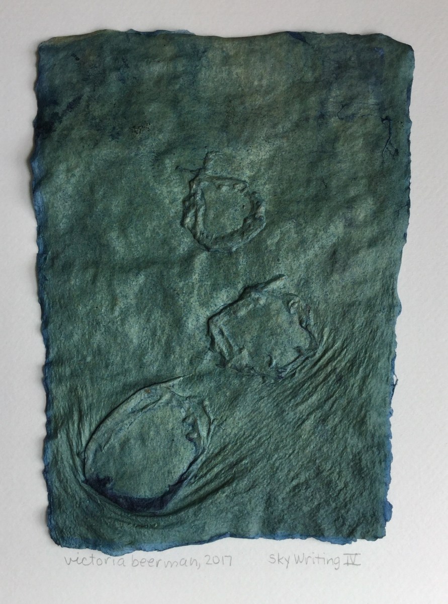 Brooklyn artist, indigo, handmade paper